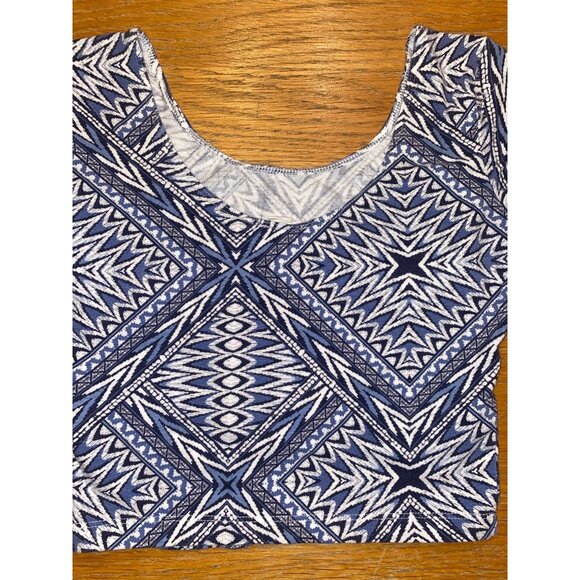 Garage Aztec Print Crop Top-S - Picture 5 of 5
